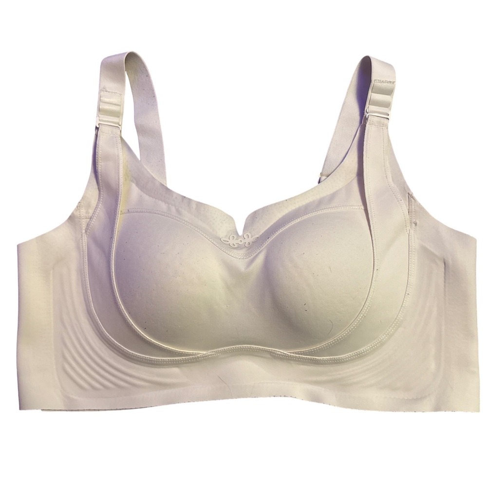 Women's Seamless Full Figure Wireless Support Bra Beige 42 US 95 EU